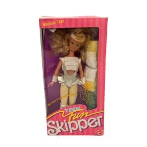 TEEN FUN WORKOUT TEEN SKIPPER BARBIE DOLL 1987 MATTEL 5889 NRFB